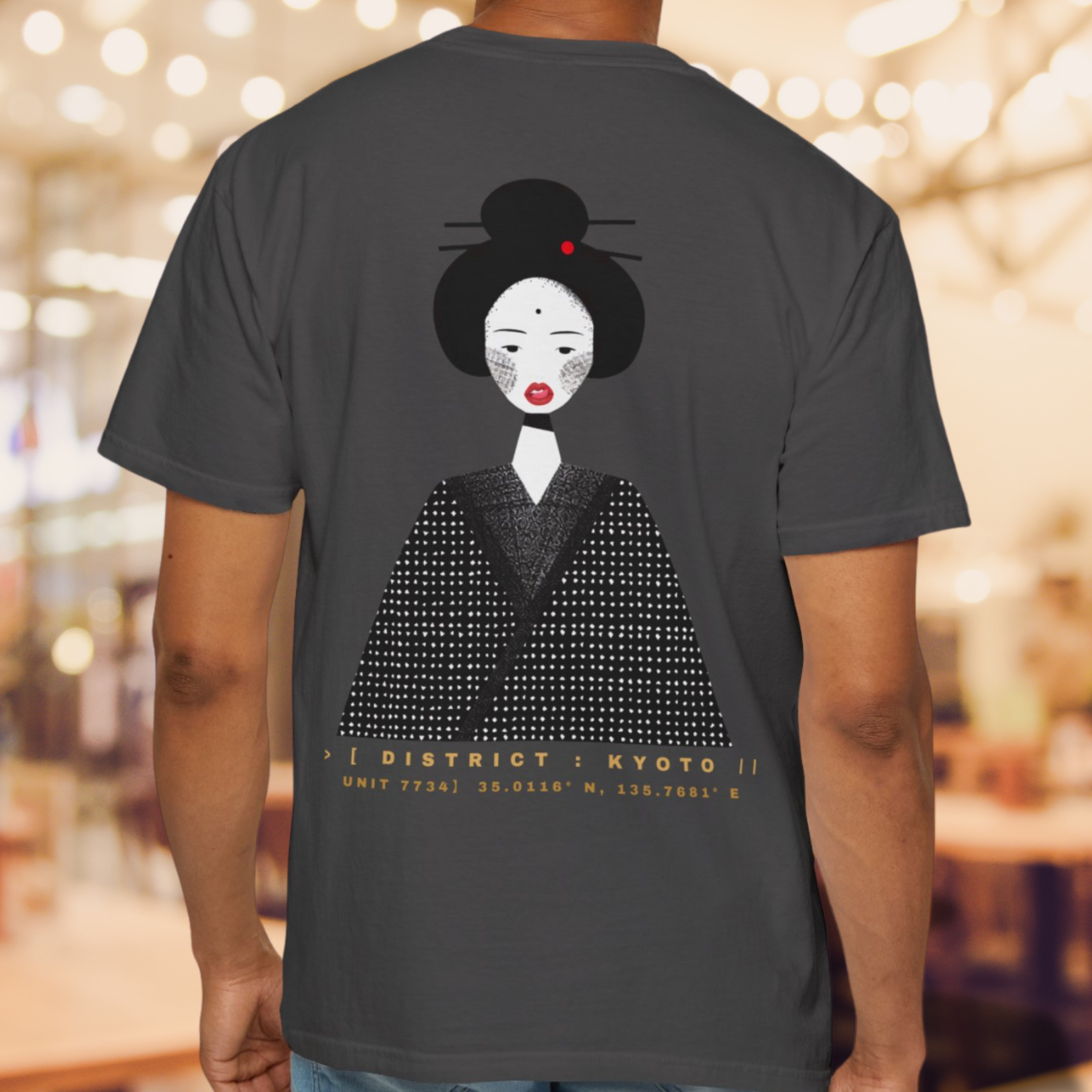 The Untamed Geisha| Japanese Style Tee | Kyoto Portrait Graphic Tee