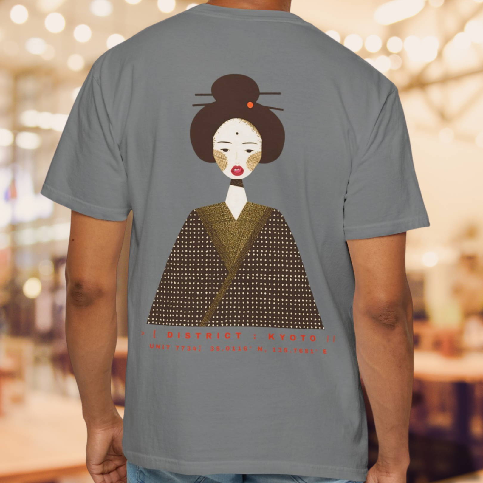 The Untamed Geisha| Japanese Style Tee | Kyoto Portrait Graphic Tee