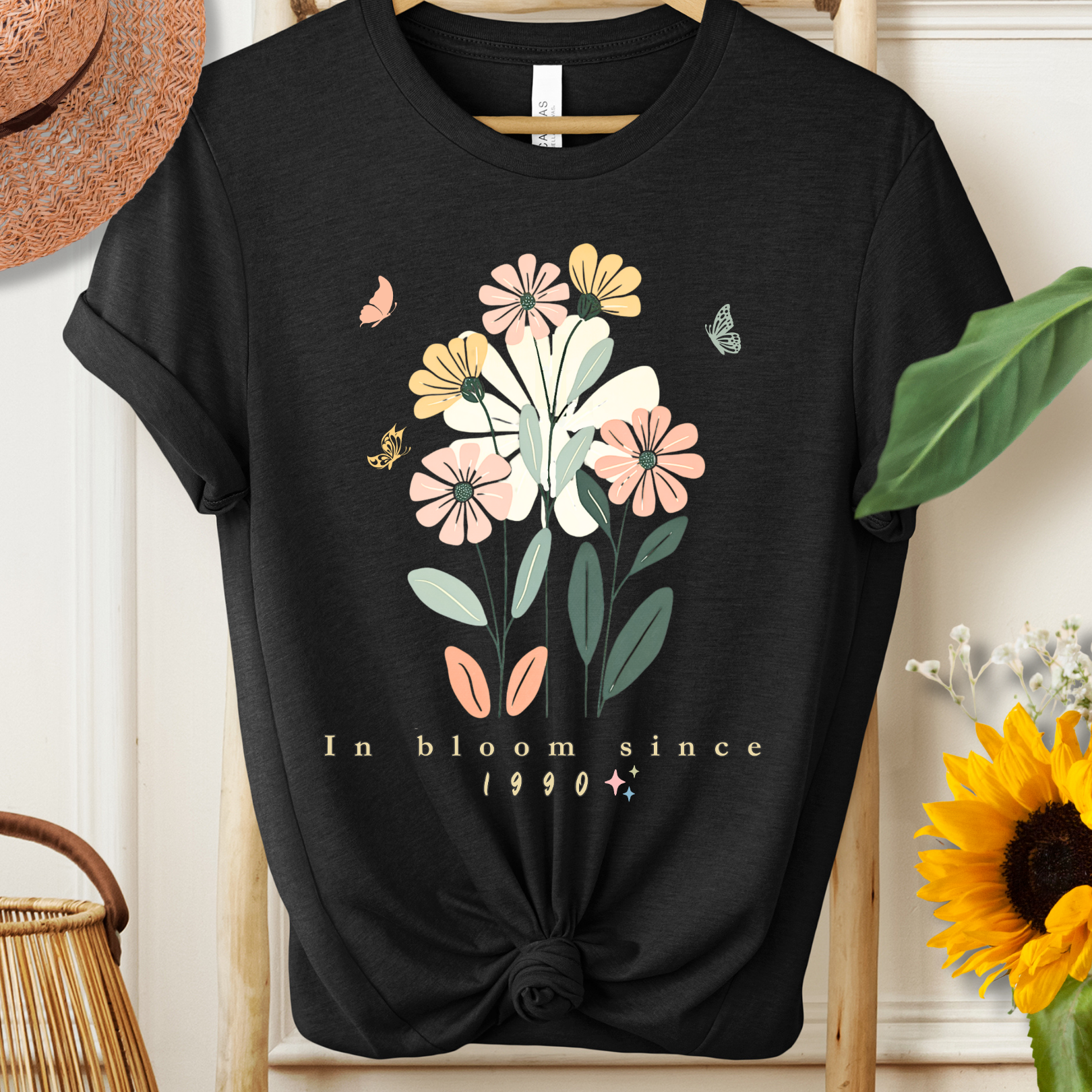 Personalized Birth Year Flower Shirt