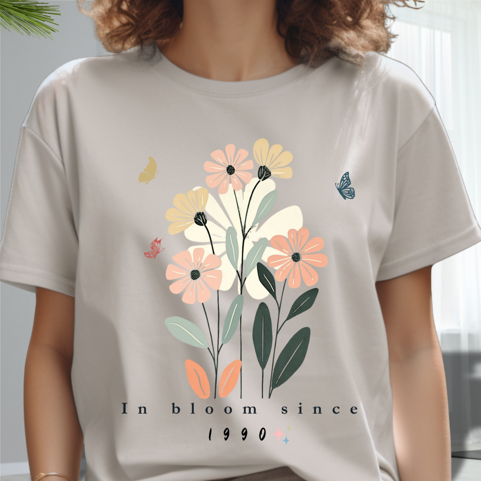 Personalized Birth Year Flower Shirt