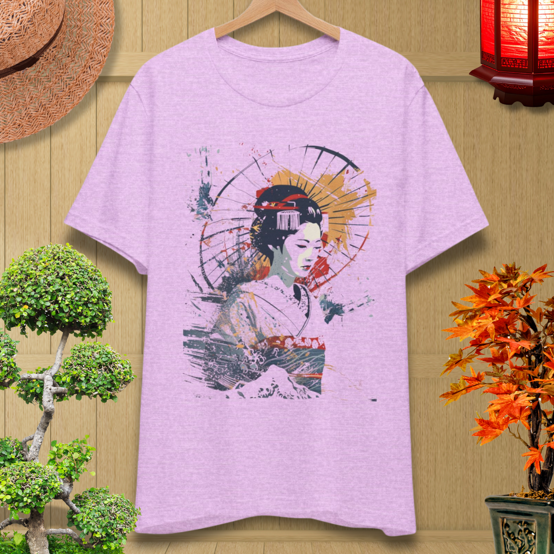 Geisha Art T‑Shirt — Vintage Japanese Woman Graphic Tee