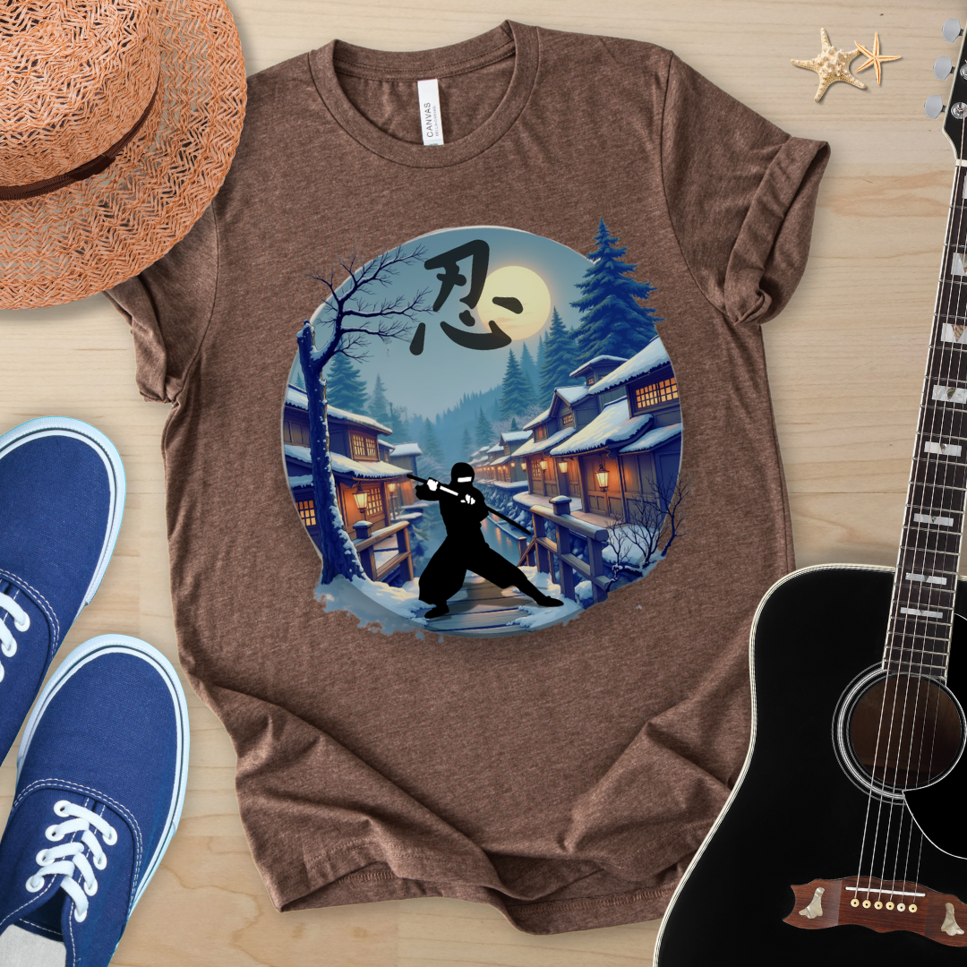 Moonlit Samurai — Japanese Streetwear Art Tee (Limited Drop)