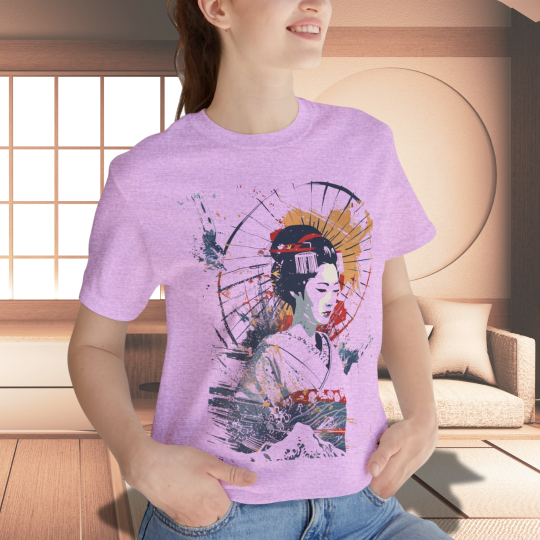 Geisha Art T‑Shirt — Vintage Japanese Woman Graphic Tee