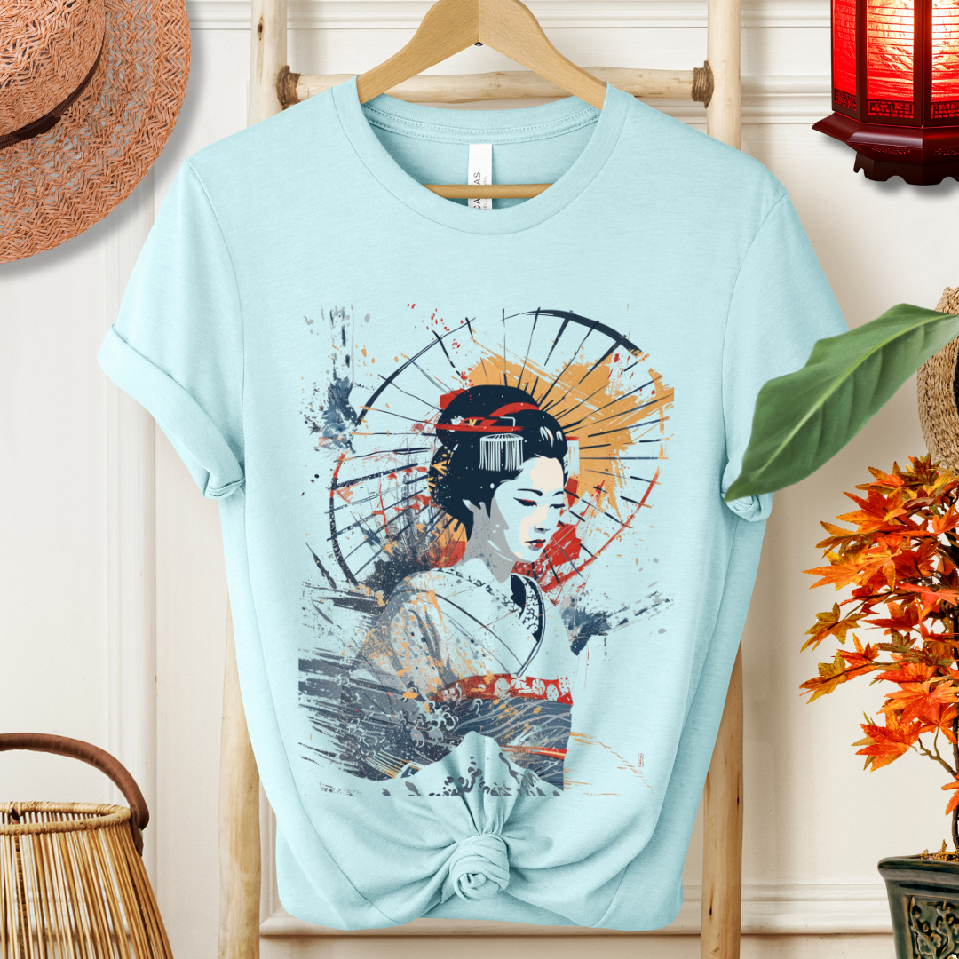 Geisha Art T‑Shirt — Vintage Japanese Woman Graphic Tee