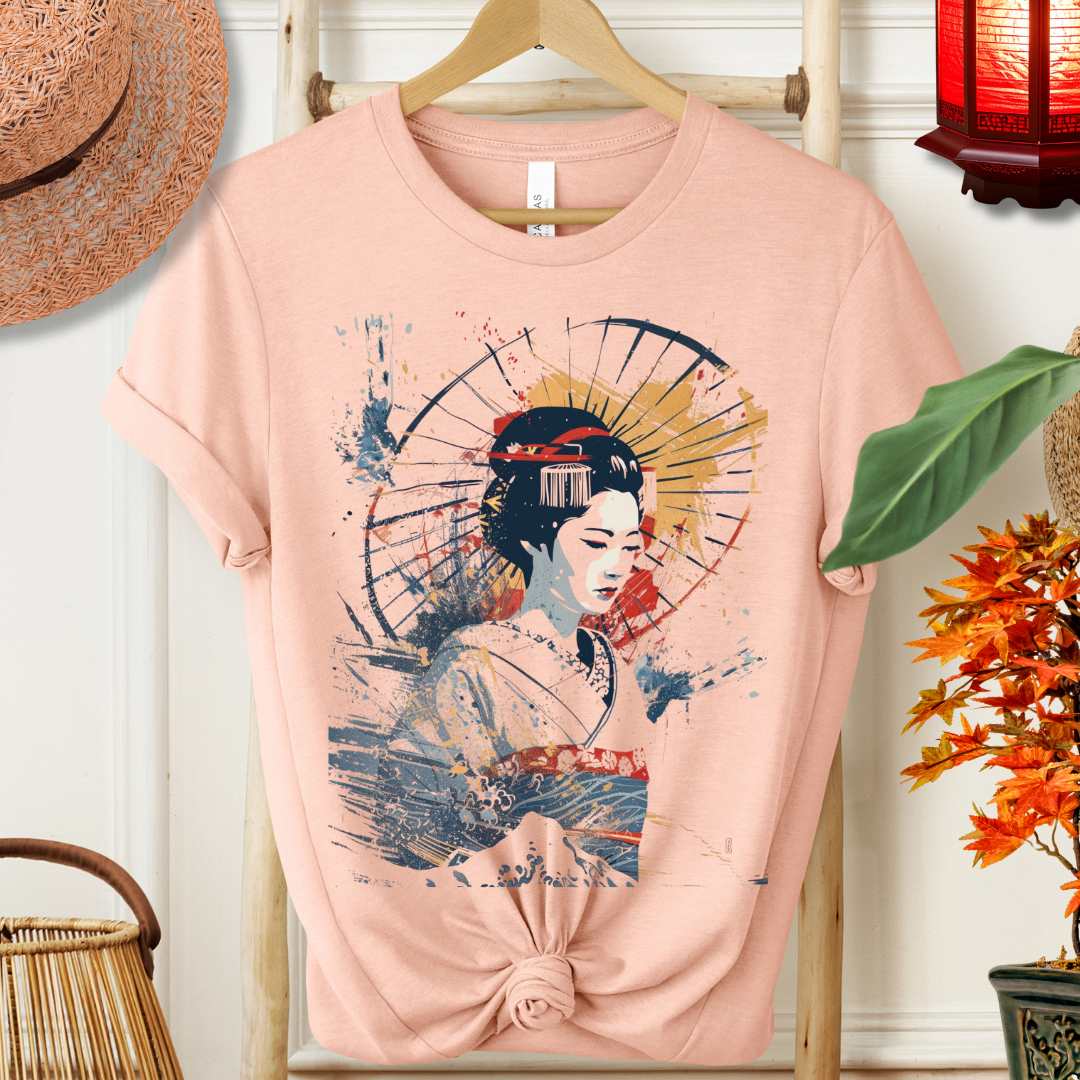 Geisha Art T‑Shirt — Vintage Japanese Woman Graphic Tee