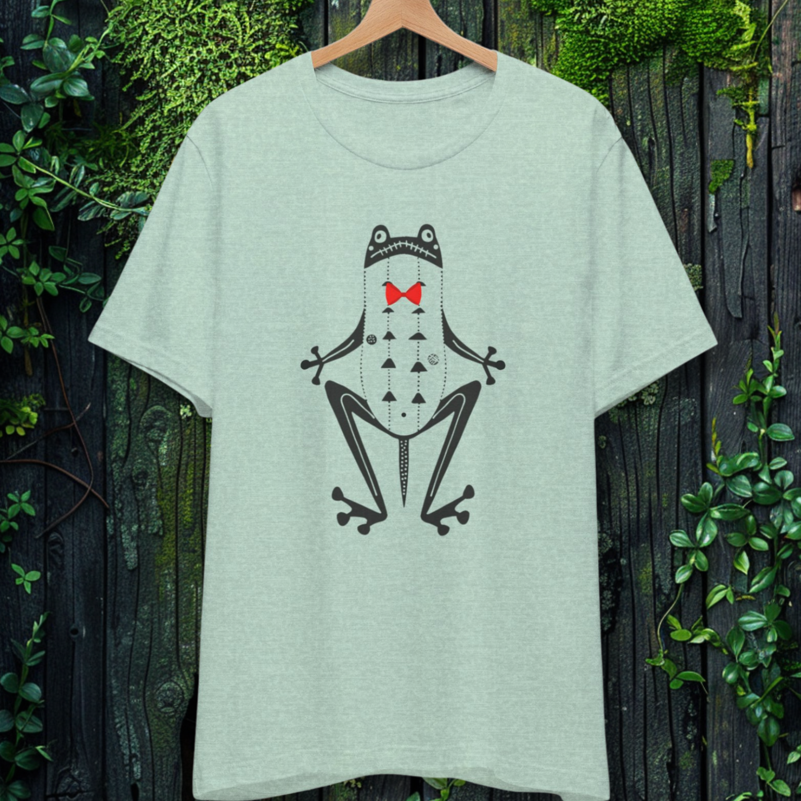 The Gentleman Frog Folk Art Tee