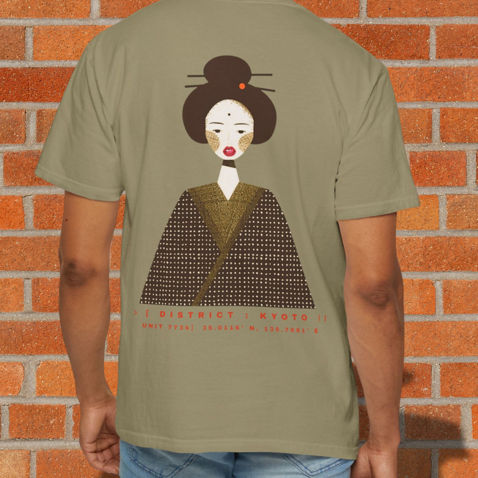 The Untamed Geisha| Japanese Style Tee | Kyoto Portrait Graphic Tee