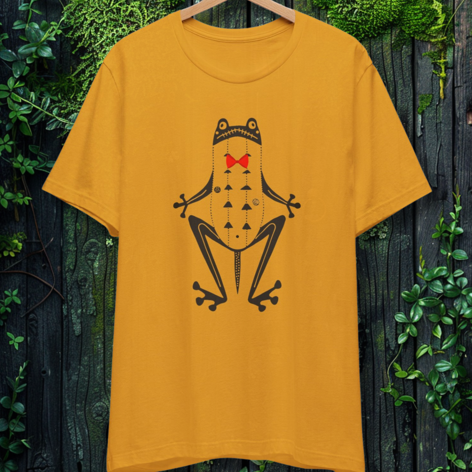 The Gentleman Frog Folk Art Tee