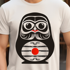 Geometric Daruma Modern Art Tee]