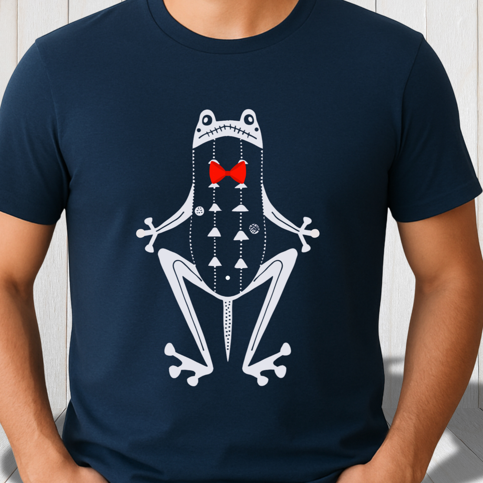The Gentleman Frog Folk Art Tee