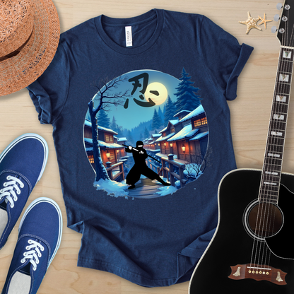 Moonlit Samurai — Japanese Streetwear Art Tee (Limited Drop)