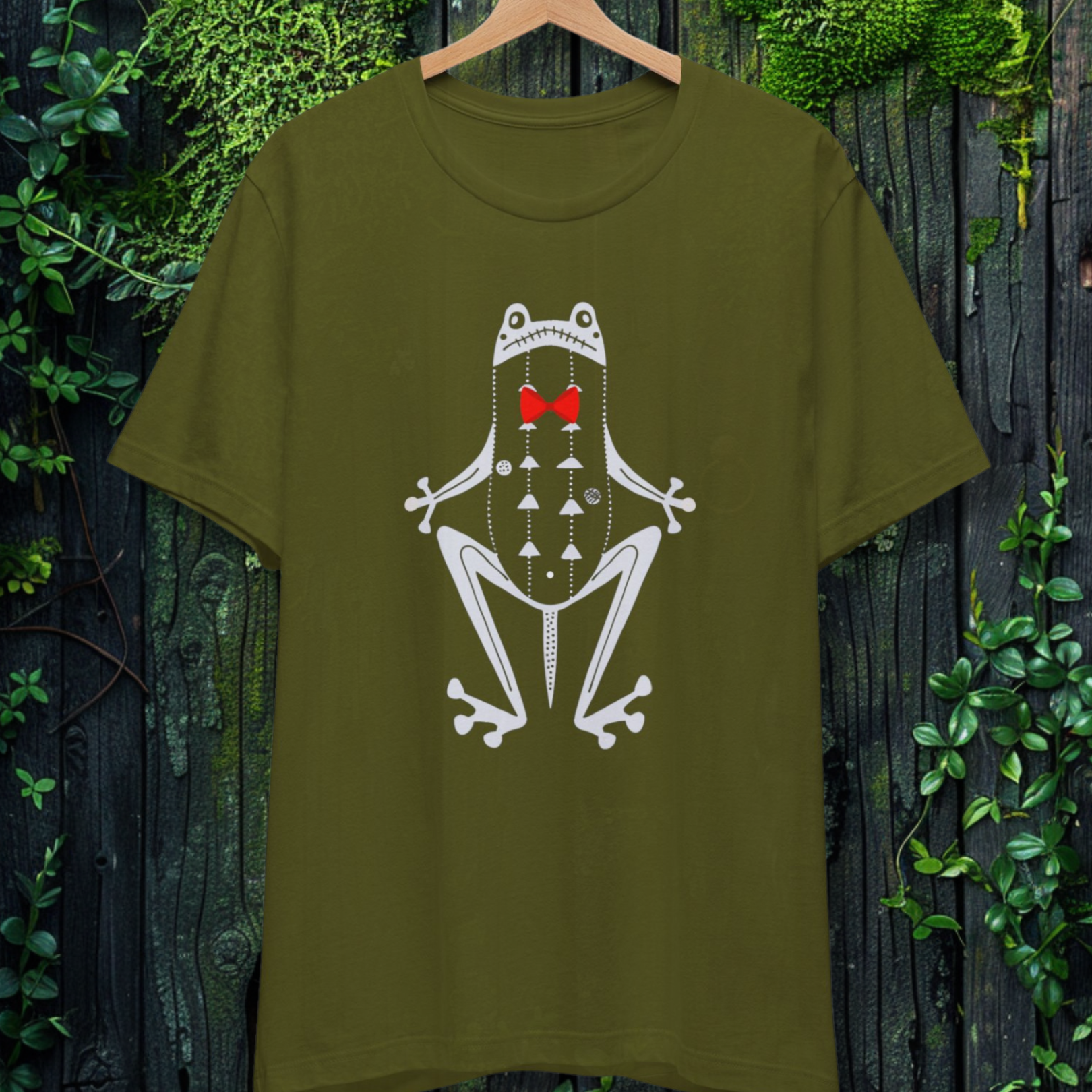 The Gentleman Frog Folk Art Tee