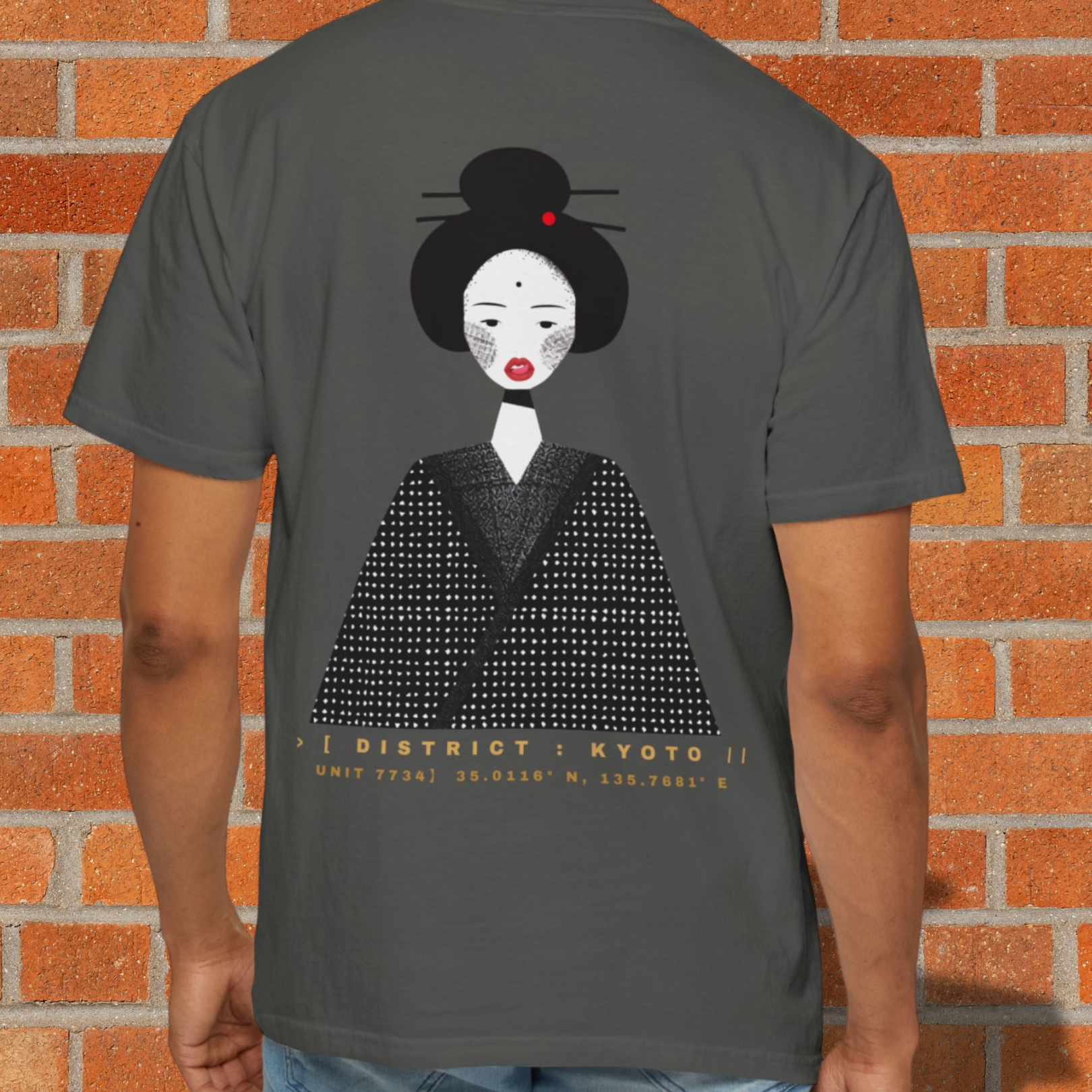 The Untamed Geisha| Japanese Style Tee | Kyoto Portrait Graphic Tee