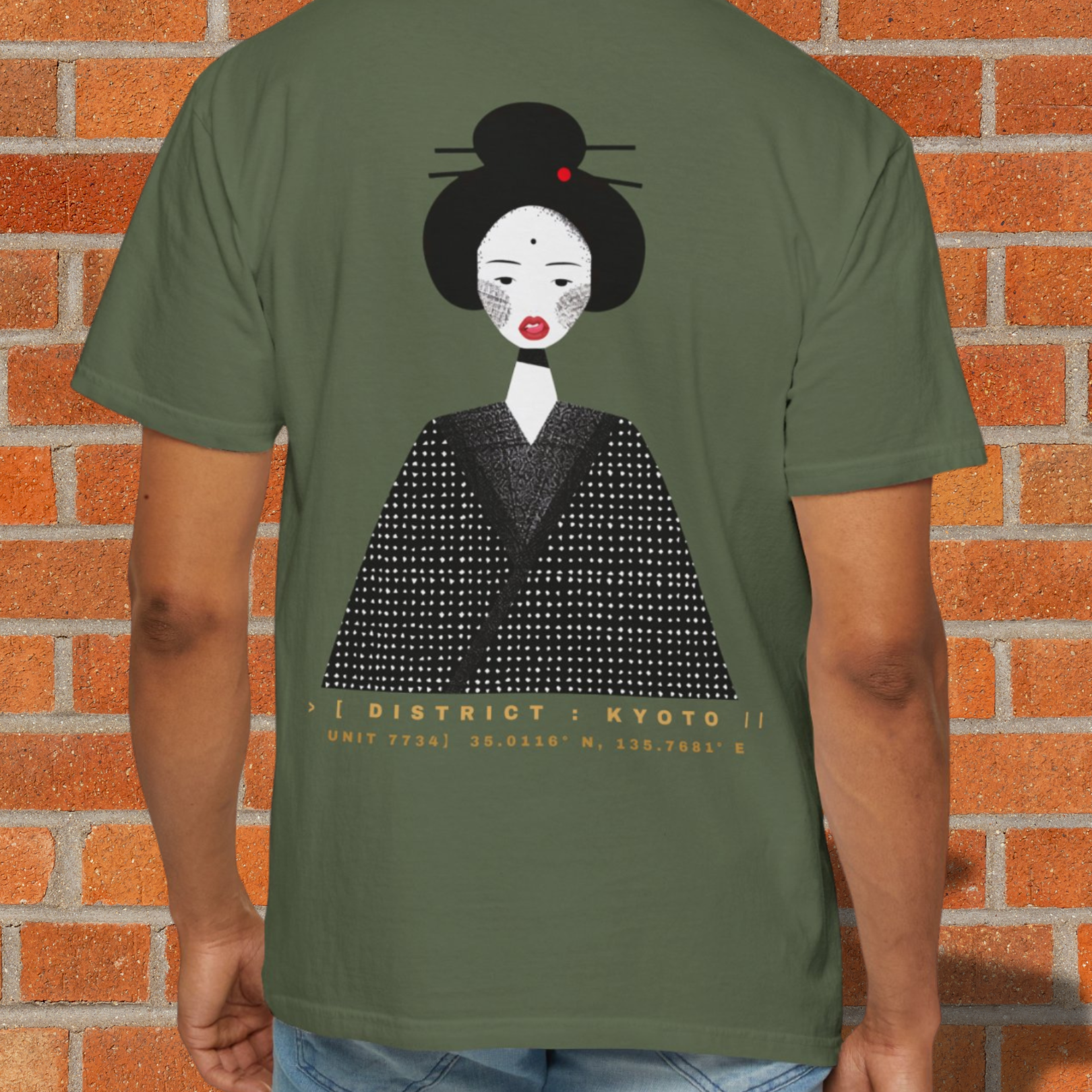 The Untamed Geisha| Japanese Style Tee | Kyoto Portrait Graphic Tee