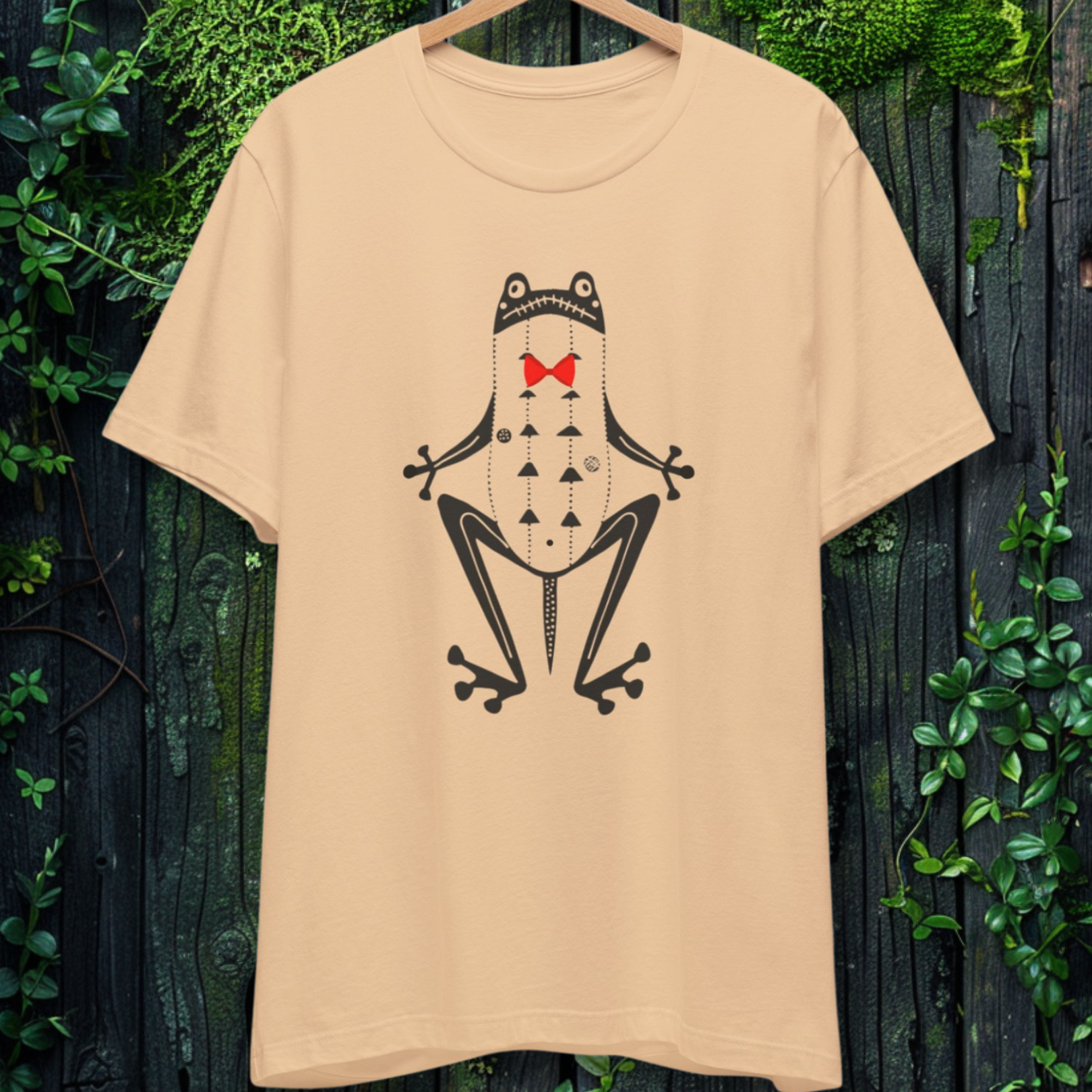 The Gentleman Frog Folk Art Tee
