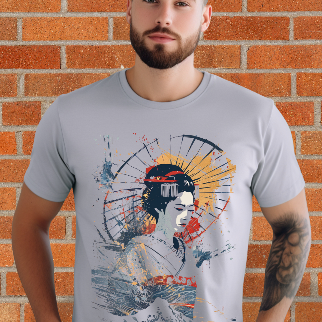 Geisha Art T‑Shirt — Vintage Japanese Woman Graphic Tee