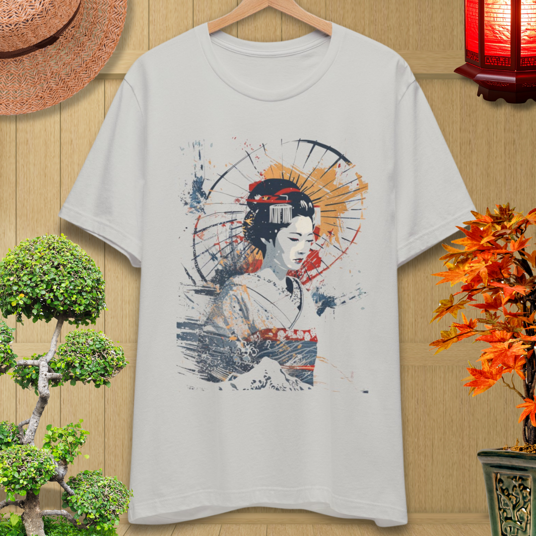 Geisha Art T‑Shirt — Vintage Japanese Woman Graphic Tee