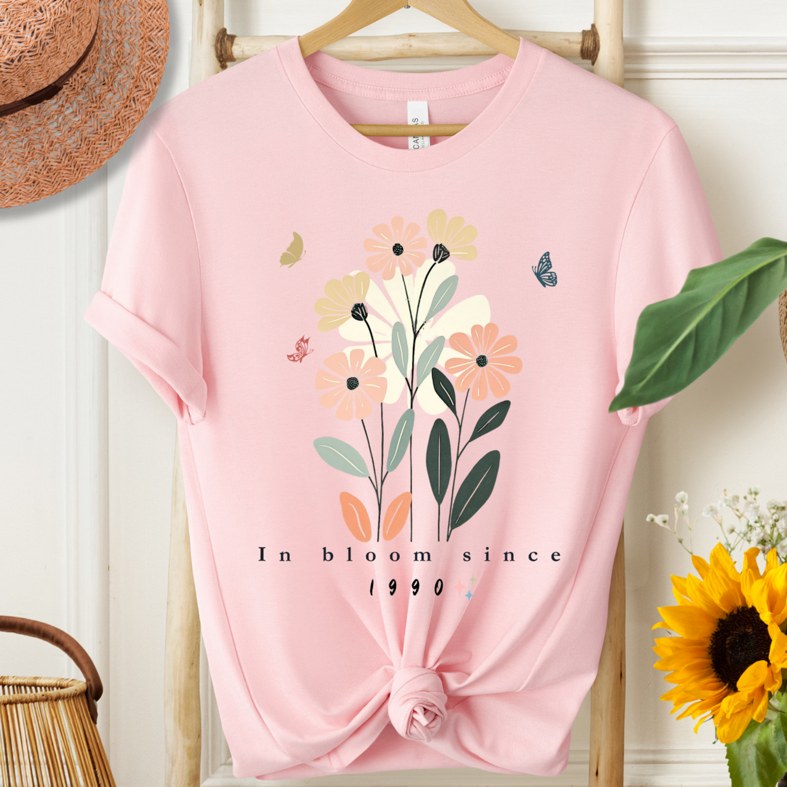Personalized Birth Year Flower Shirt