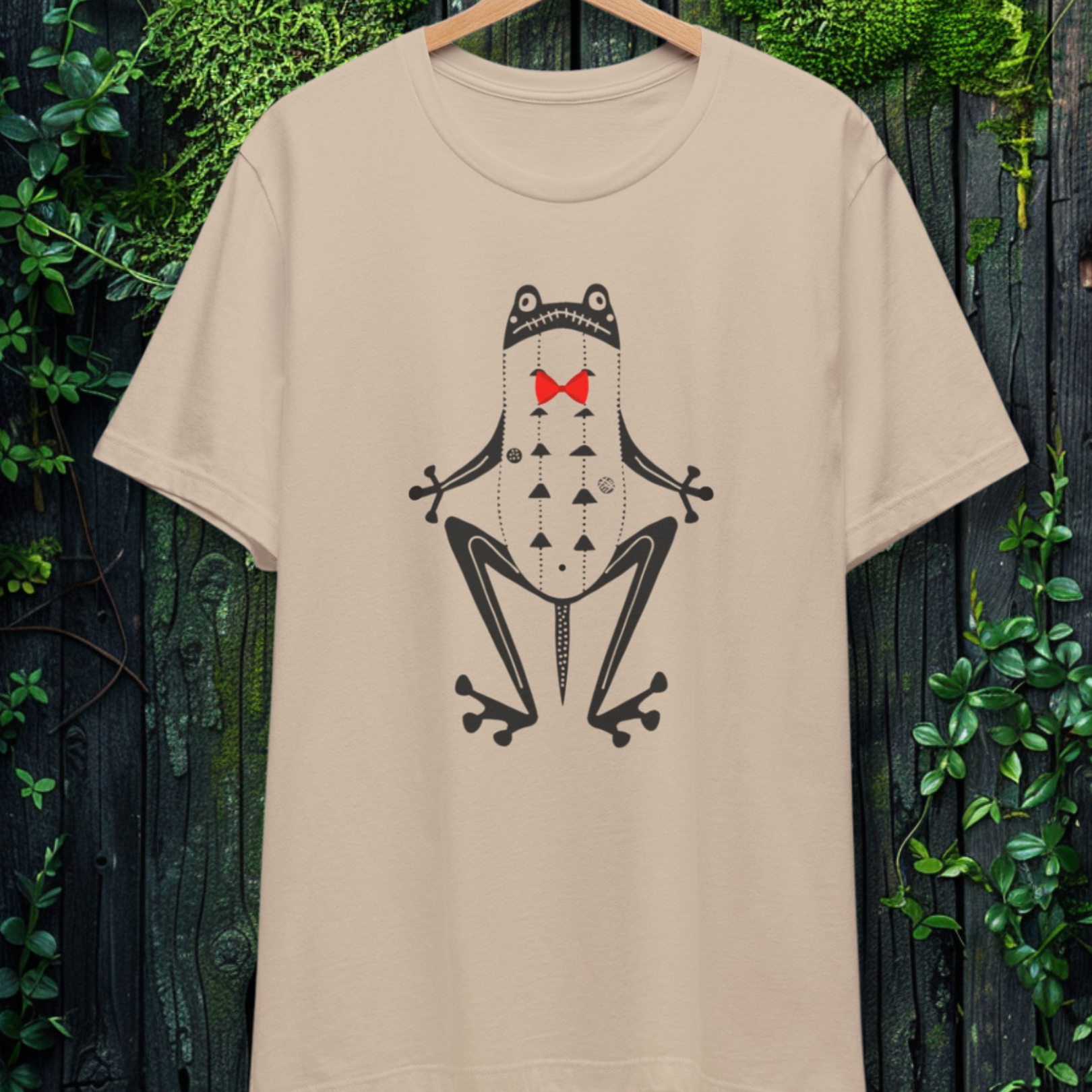 The Gentleman Frog Folk Art Tee