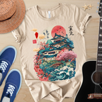 Japanese Dragon Art Unisex Tee - Vintage Style