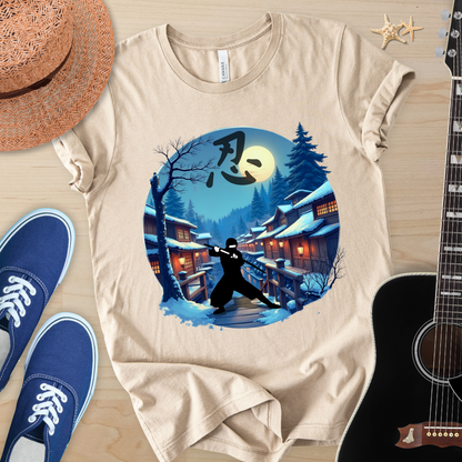 Moonlit Samurai — Japanese Streetwear Art Tee (Limited Drop)