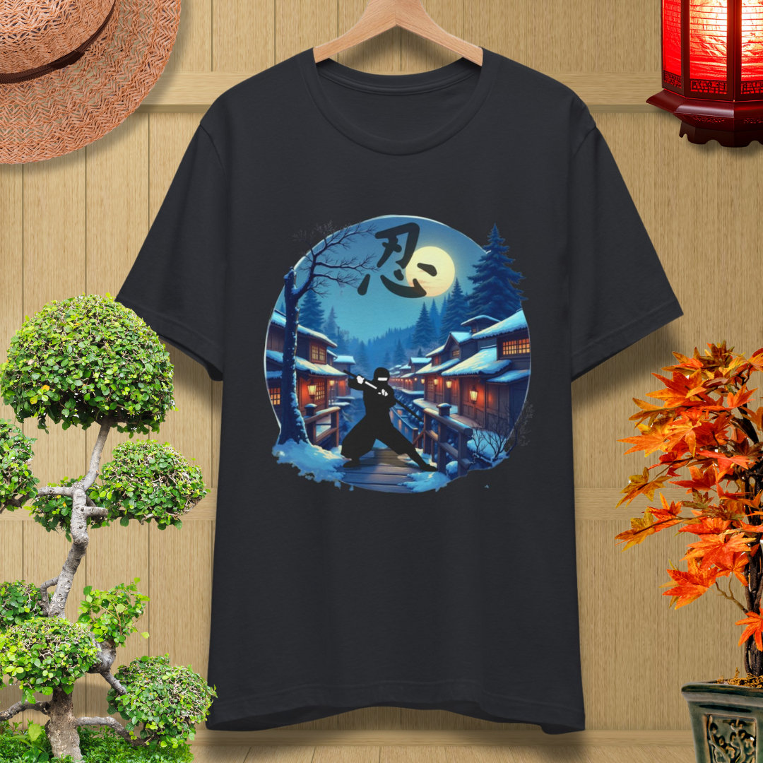 Moonlit Samurai — Japanese Streetwear Art Tee (Limited Drop)