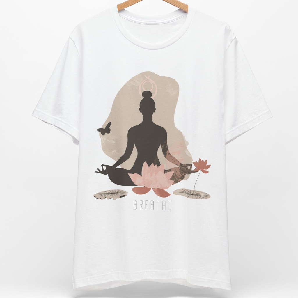 STILLNESS T-Shirt — Mindful Yoga Tee for Calm & Wellness