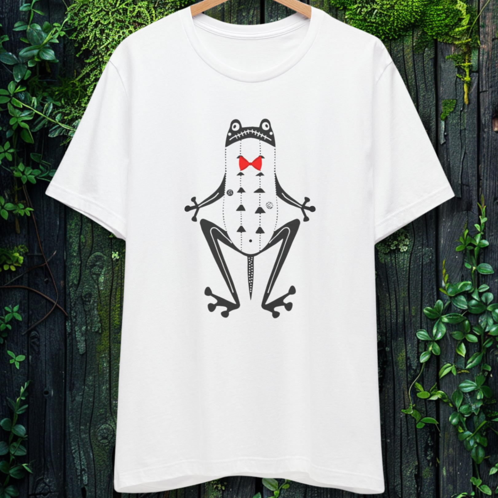 The Gentleman Frog Folk Art Tee