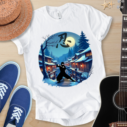 Moonlit Samurai — Japanese Streetwear Art Tee (Limited Drop)