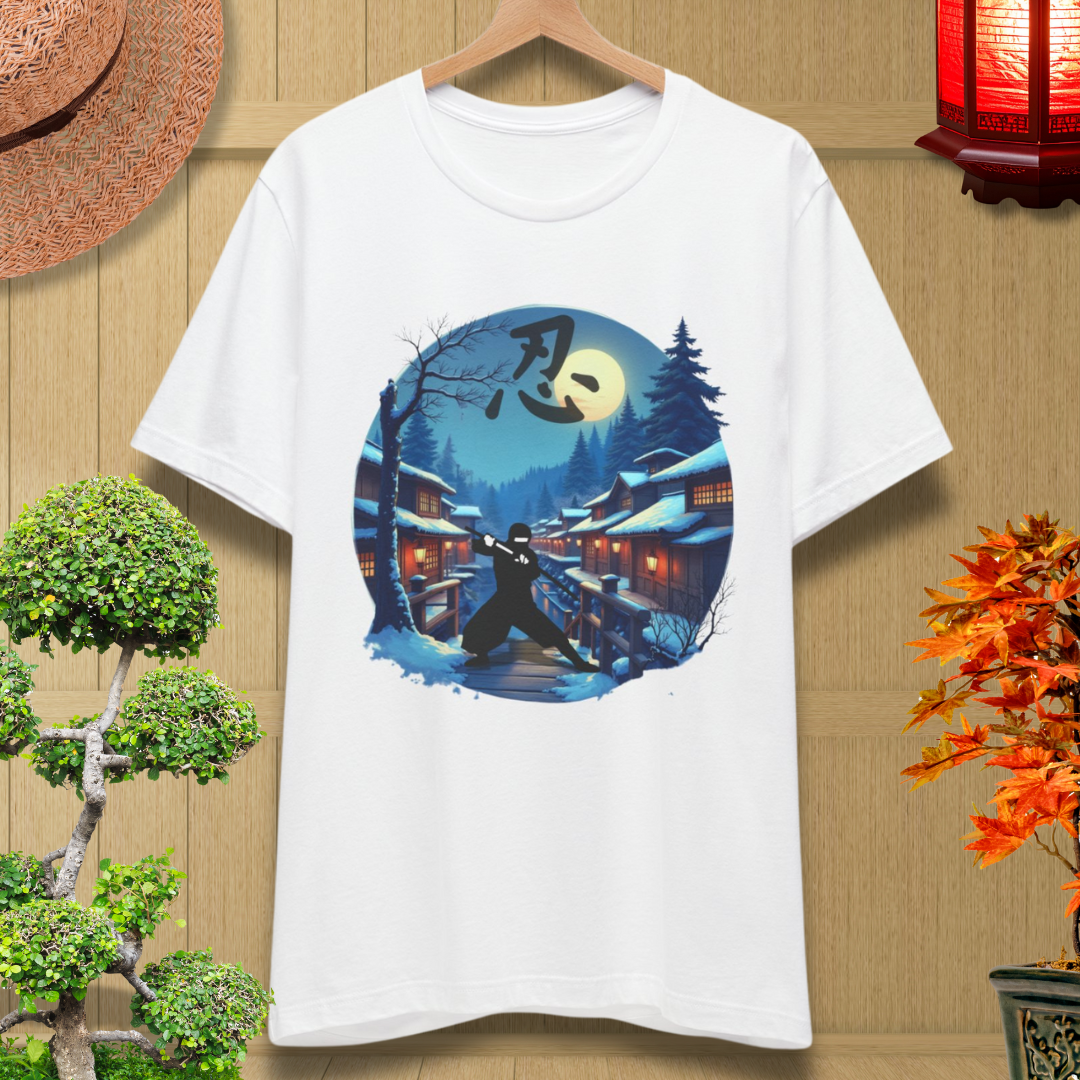 Moonlit Samurai — Japanese Streetwear Art Tee (Limited Drop)